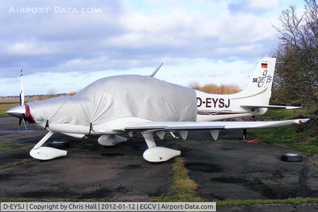 D-EYSJ, 2004 Cirrus SR22 GTS C/N 1057, parked at Sleap