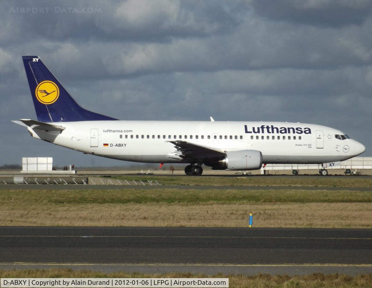 D-ABXY, 1989 Boeing 737-330 C/N 24563, Configurated for CY140 and named 