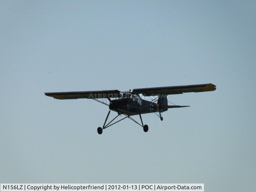 N156LZ, 2009 Fieseler Fi-156C Storch Replica C/N SA-001K, 1/2 mile final for runway 8L