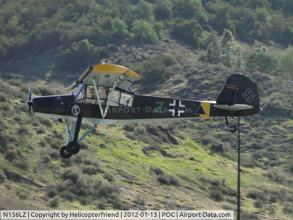 N156LZ, 2009 Fieseler Fi-156C Storch Replica C/N SA-001K, Slowly proceeding to touchdown