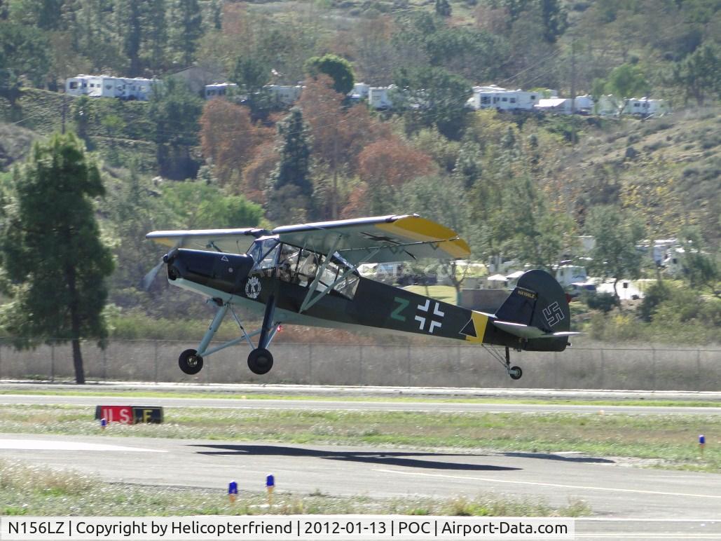 N156LZ, 2009 Fieseler Fi-156C Storch Replica C/N SA-001K, On the runway