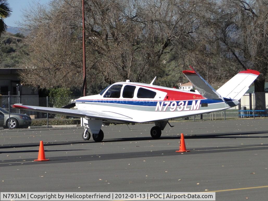 N793LM, 1979 Beech V35B Bonanza C/N D-10300, Parked in transient parking that is being prepared for static display of planes