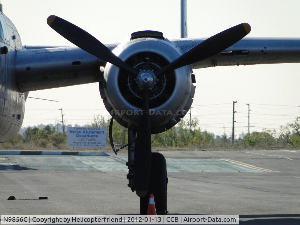 N9856C, 1943 North American TB-25N Mitchell C/N 108-35217, Wright R-2600 SER, east of the noise abatement sign