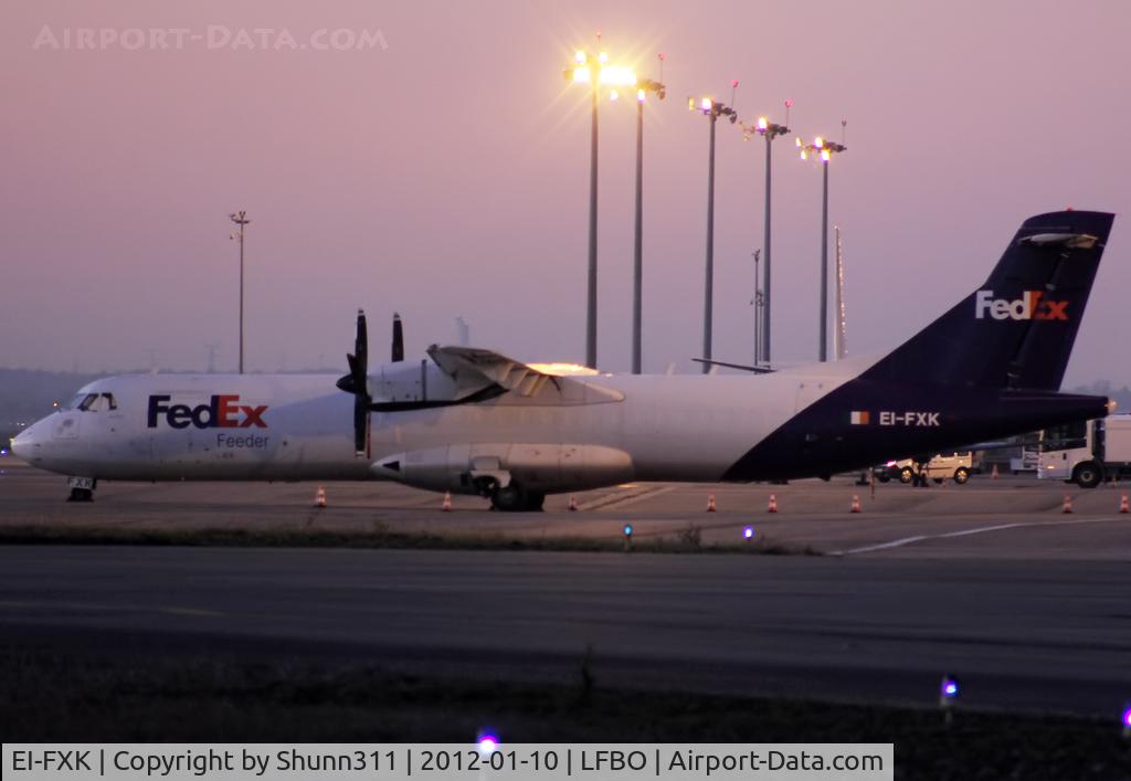 EI-FXK, 1991 ATR 72-202 C/N 256, Parked at the General Aviation...