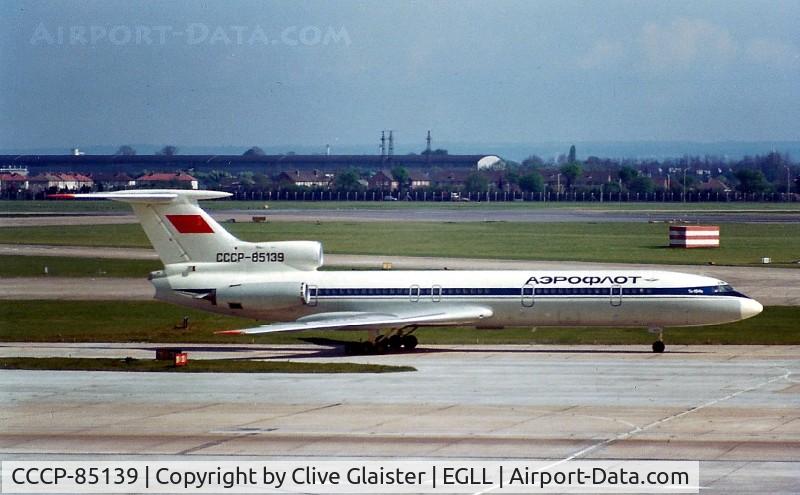 CCCP-85139, 1976 Tupolev Tu-154B C/N 76A139, Broken up in 1995Photo taken Summer 1976