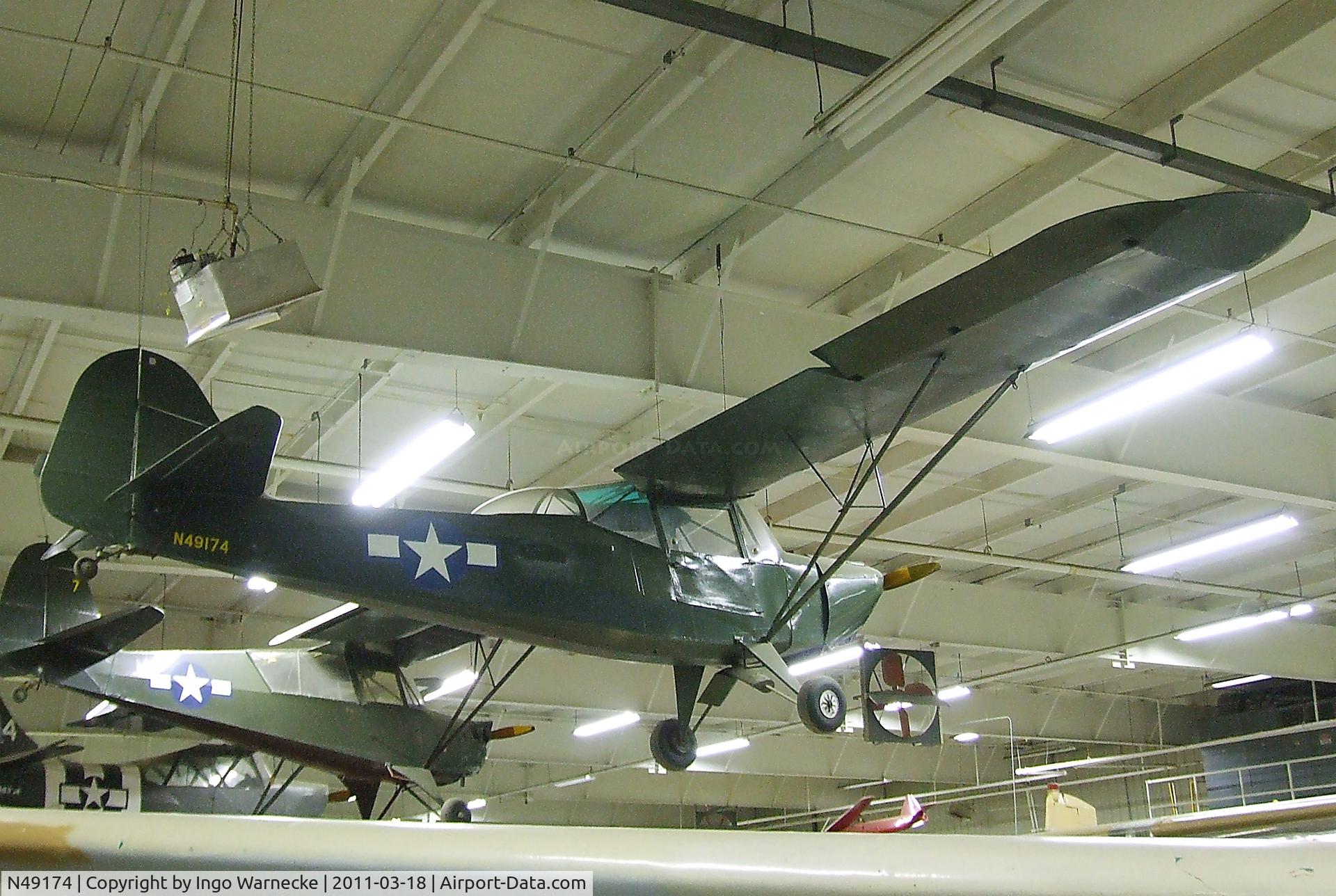 N49174, 1944 Taylorcraft DCO-65 C/N L-5962, Taylorcraft DCO-65 at the Mid-America Air Museum, Liberal KS