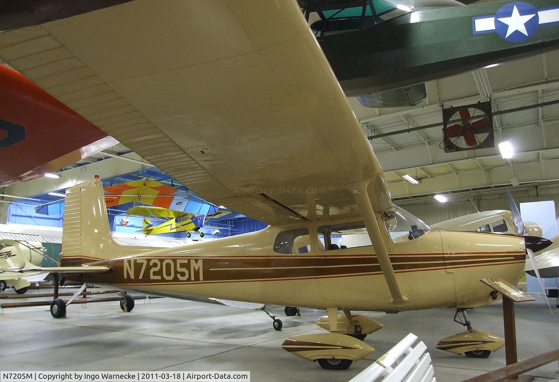 N7205M, 1958 Cessna 175 Skylark C/N 55505, Cessna 175 at the Mid-America Air Museum, Liberal KS