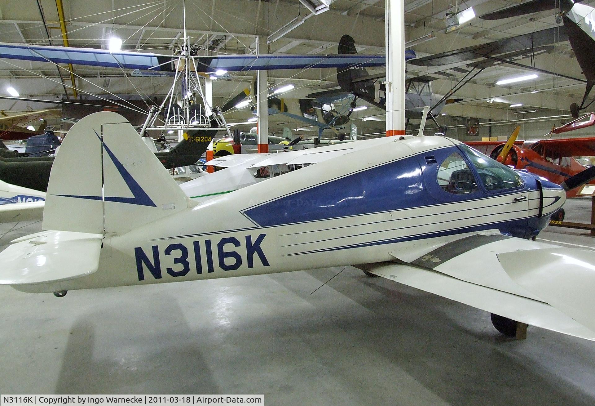 N3116K, 1946 Culver V C/N V335, Culver V at the Mid-America Air Museum, Liberal KS