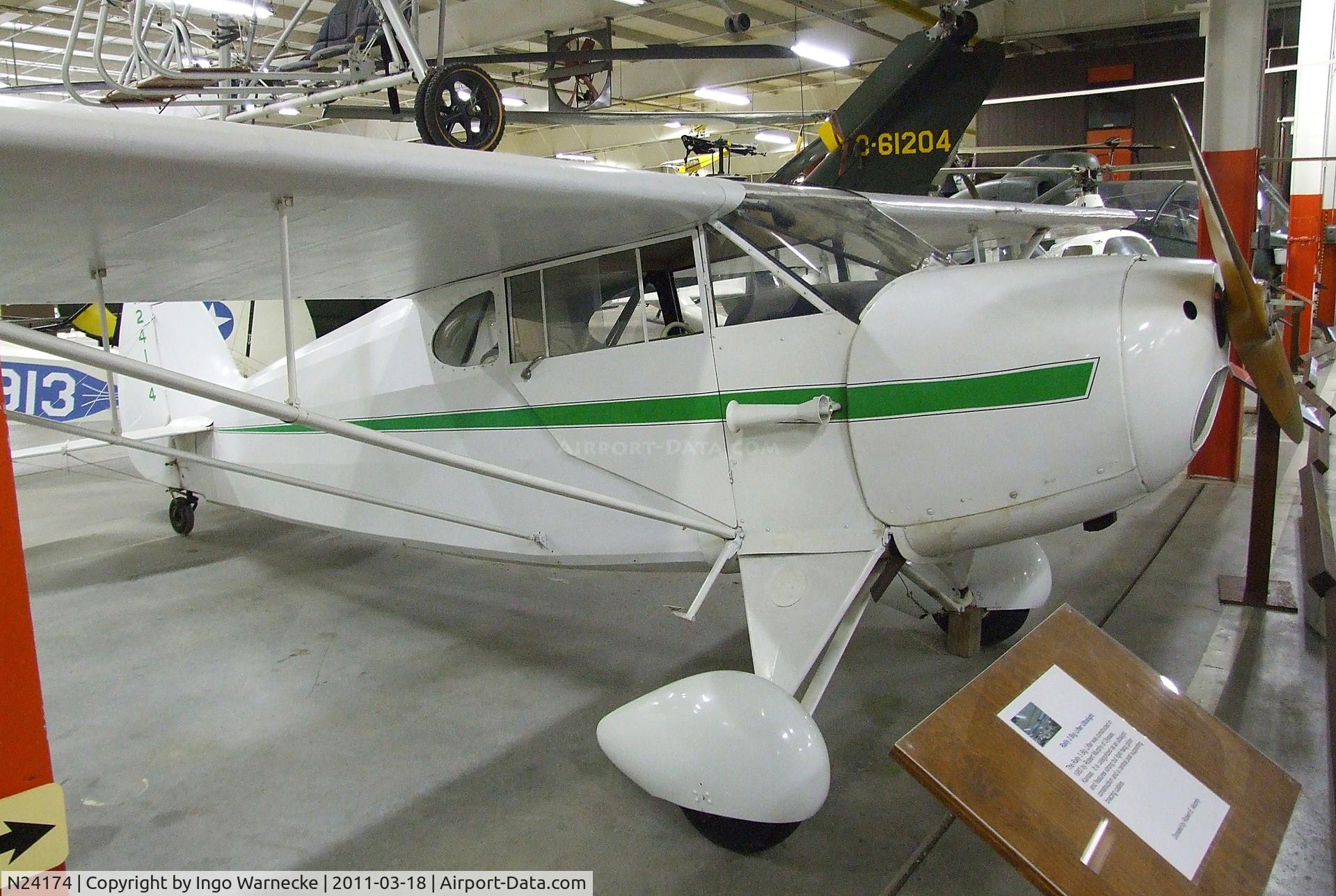 N24174, 1940 Funk B75L C/N 200, Funk B75L at the Mid-America Air Museum, Liberal KS