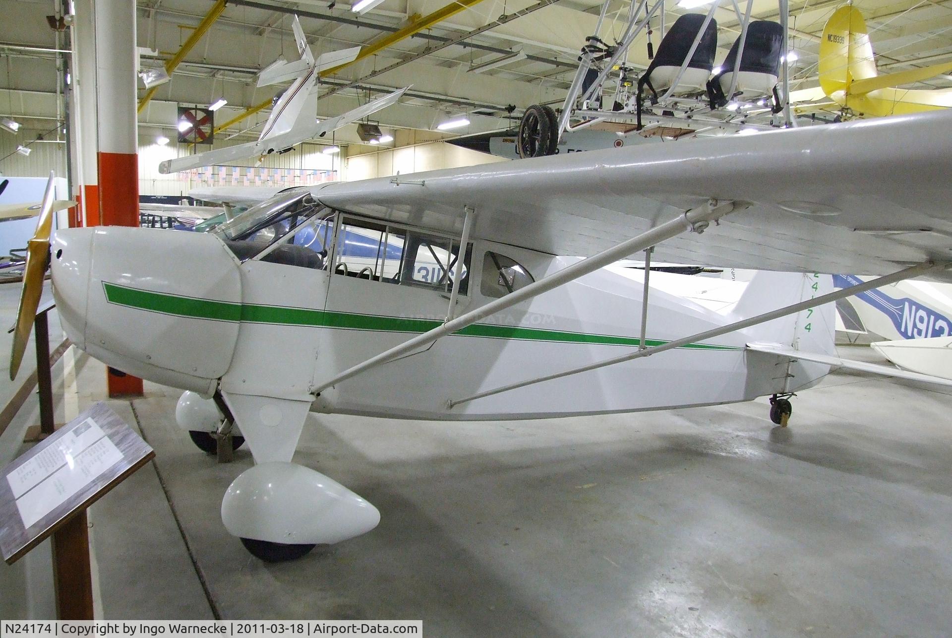 N24174, 1940 Funk B75L C/N 200, Funk B75L at the Mid-America Air Museum, Liberal KS