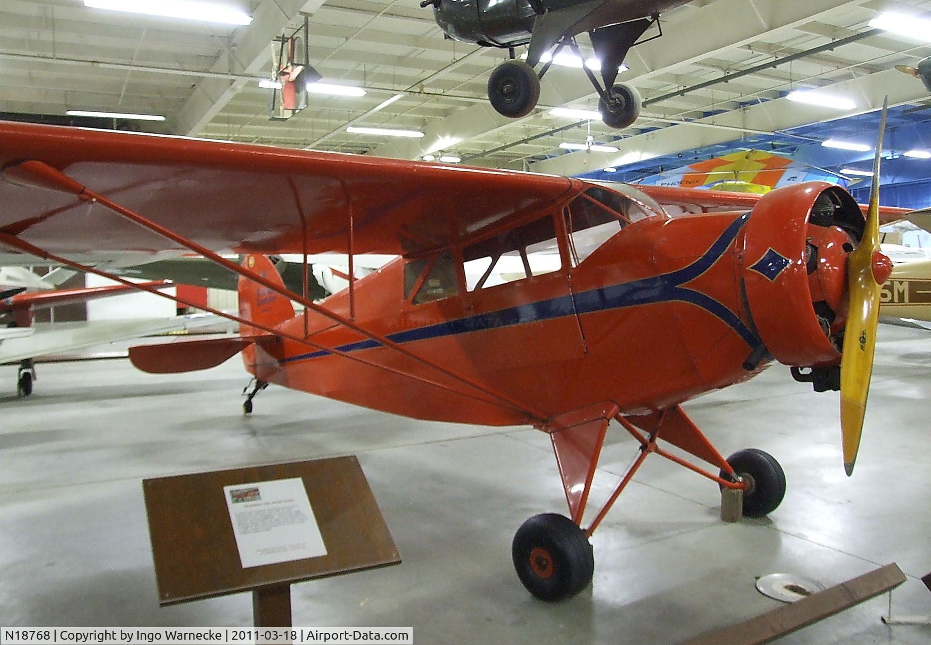 N18768, 1937 Rearwin Sportster 7000 C/N 590-S, Rearwin 7000 Sportster at the Mid-America Air Museum, Liberal KS