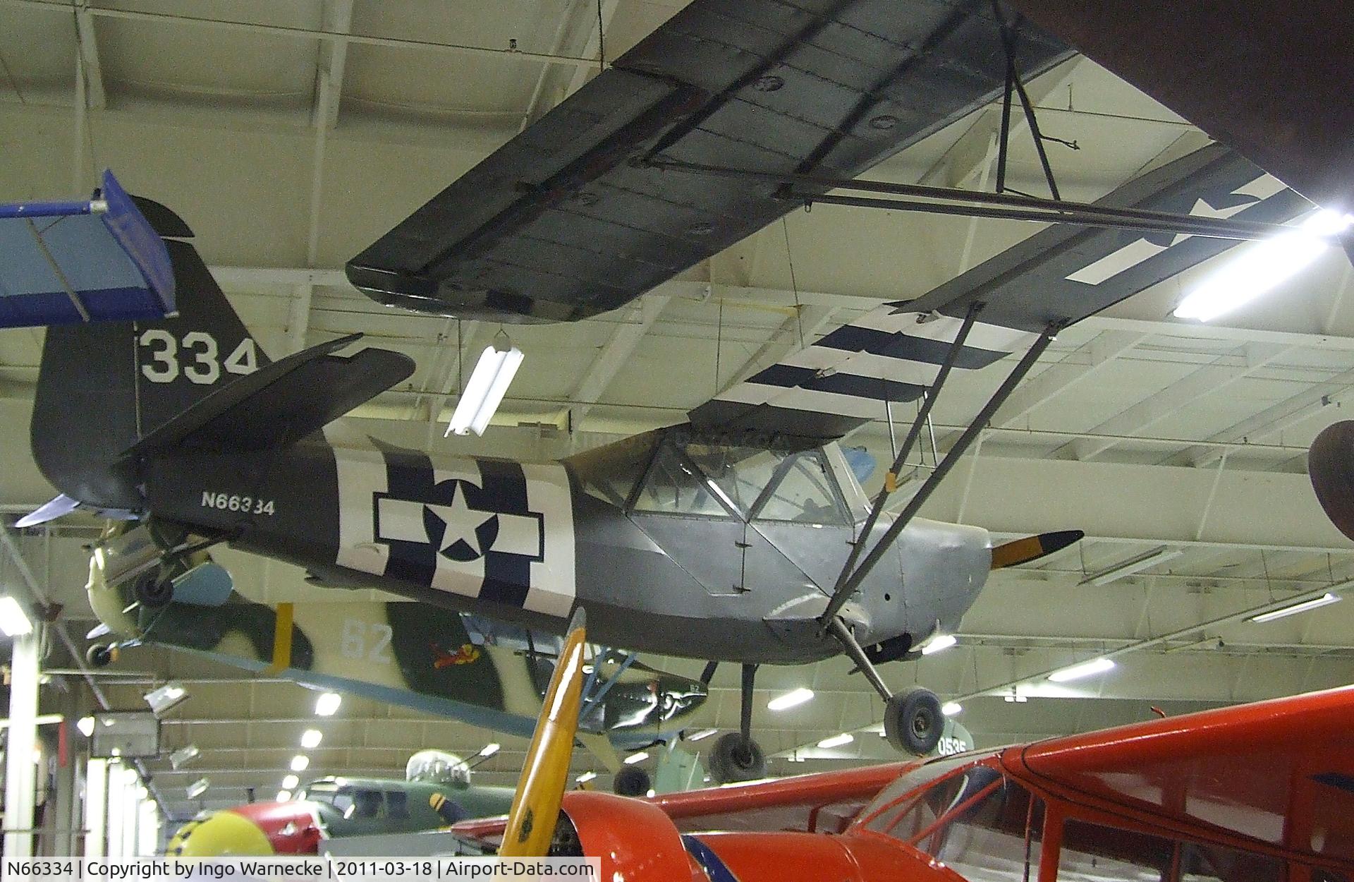 N66334, Stinson L-5E Sentinel C/N 76-2942, Stinson L-5E Sentinel at the Mid-America Air Museum, Liberal KS