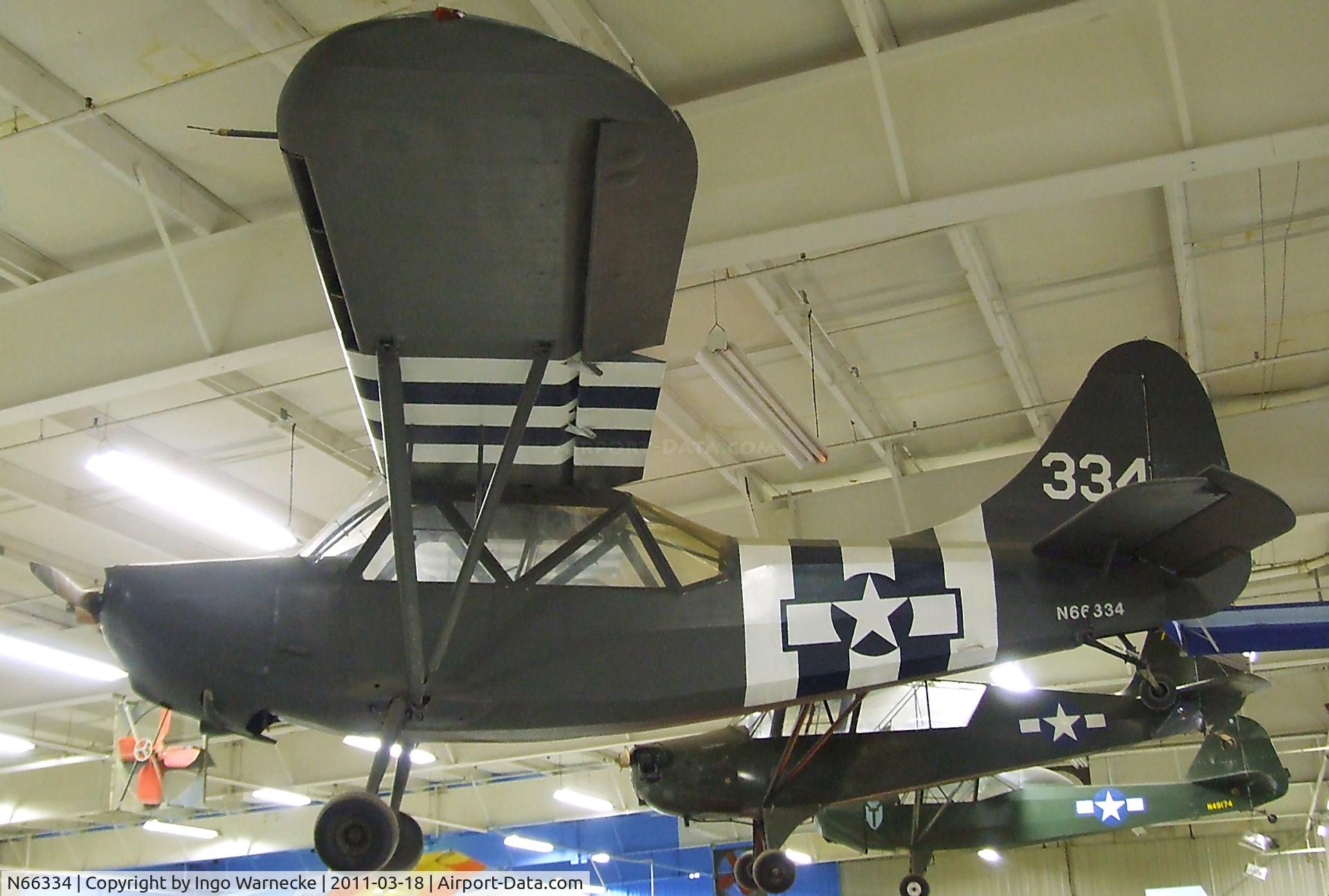 N66334, Stinson L-5E Sentinel C/N 76-2942, Stinson L-5E Sentinel at the Mid-America Air Museum, Liberal KS