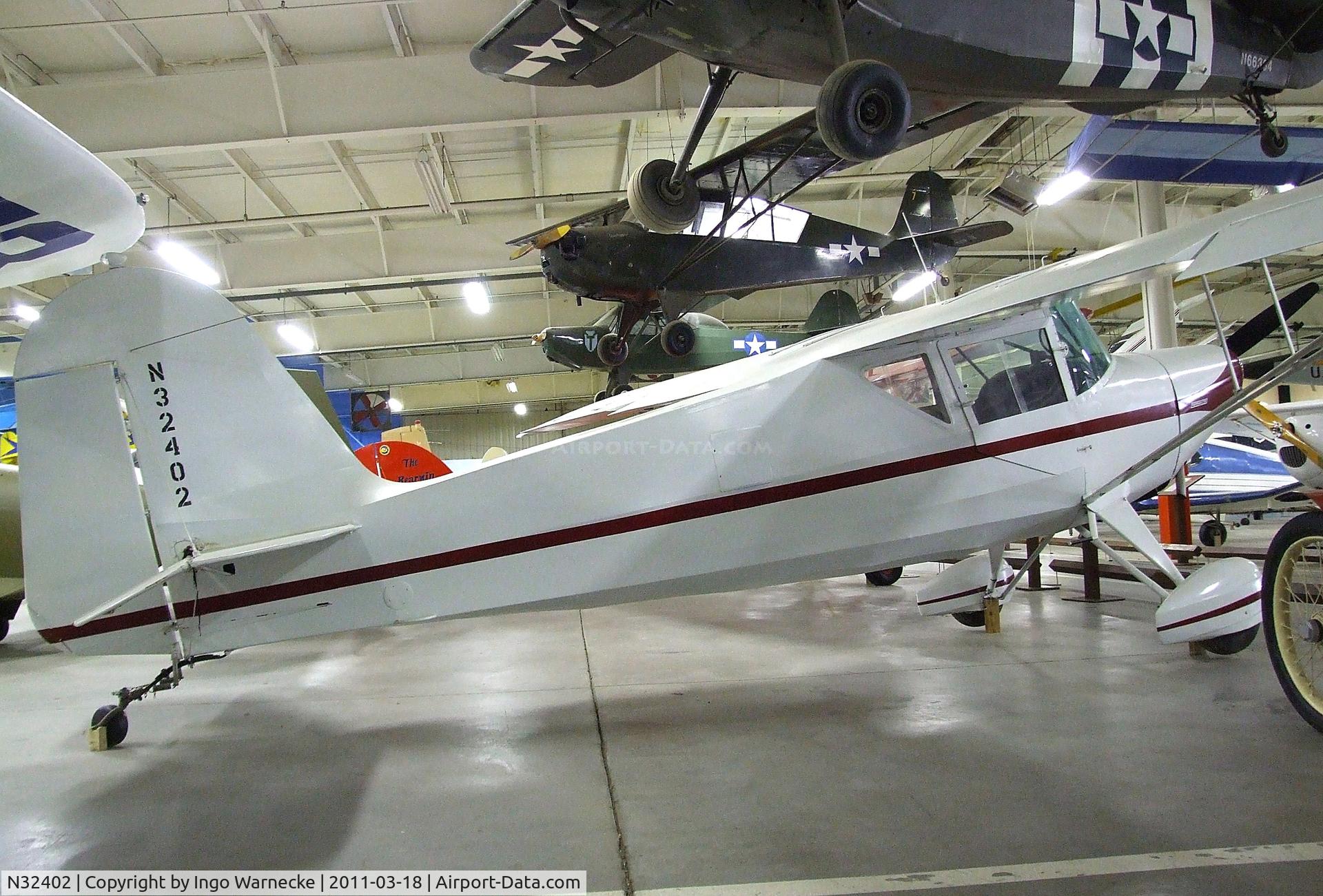 N32402, 1940 Rearwin 175 Skyranger C/N 1528, Rearwin 175 Skyranger at the Mid-America Air Museum, Liberal KS