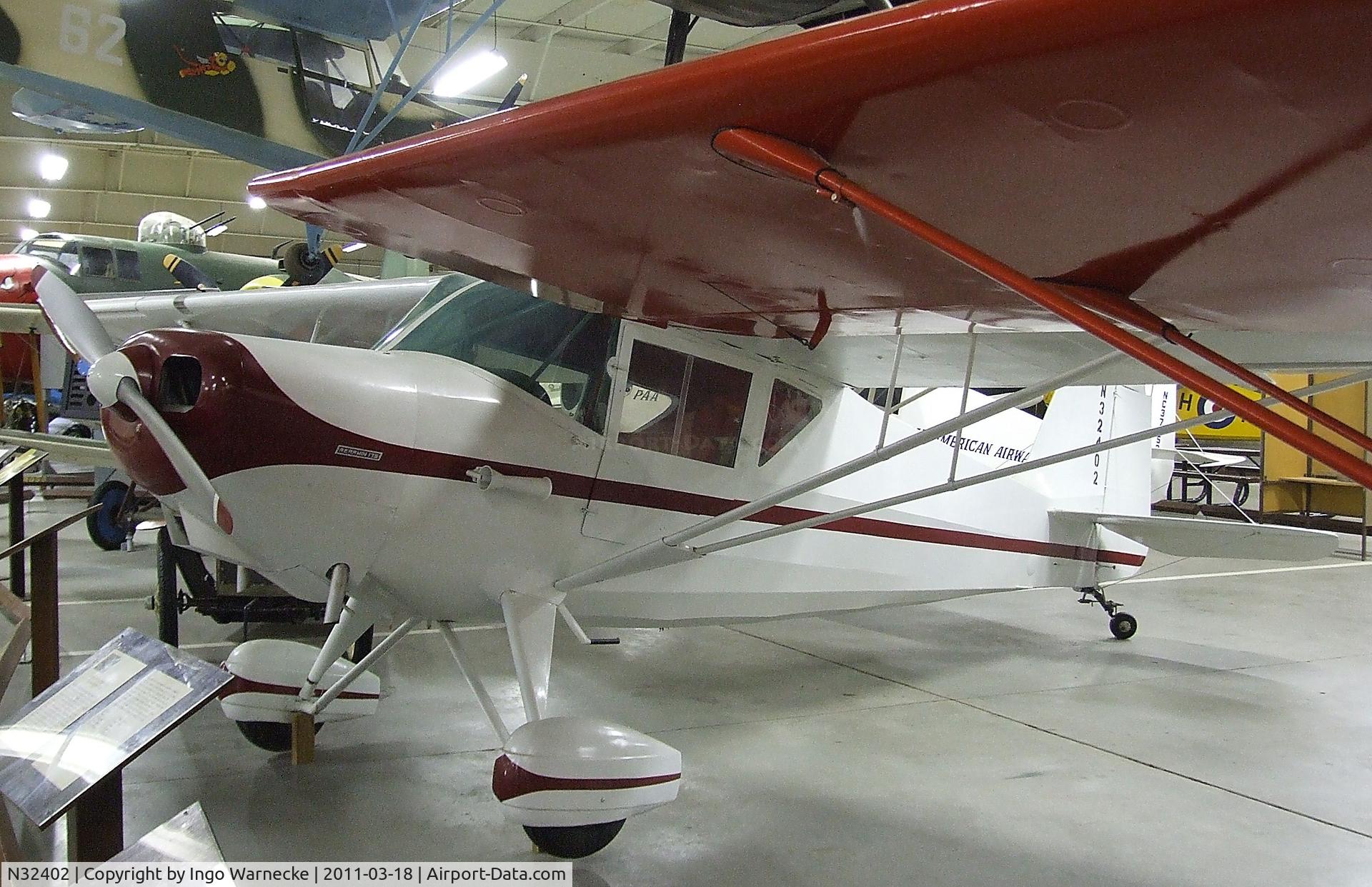 N32402, 1940 Rearwin 175 Skyranger C/N 1528, Rearwin 175 Skyranger at the Mid-America Air Museum, Liberal KS