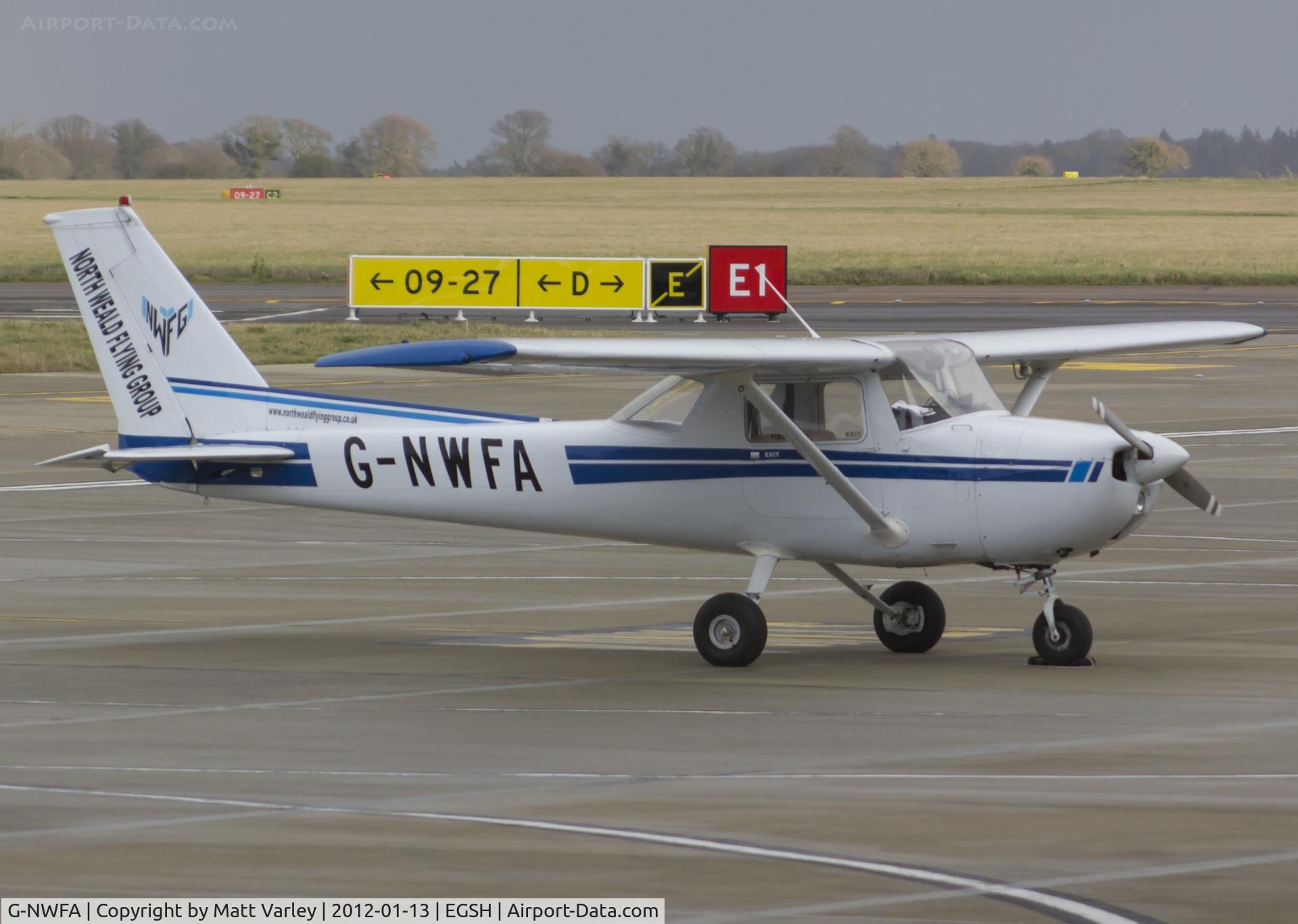 G-NWFA, 1975 Cessna 150M C/N 150-76736, Sat on stand at SaxonAir.