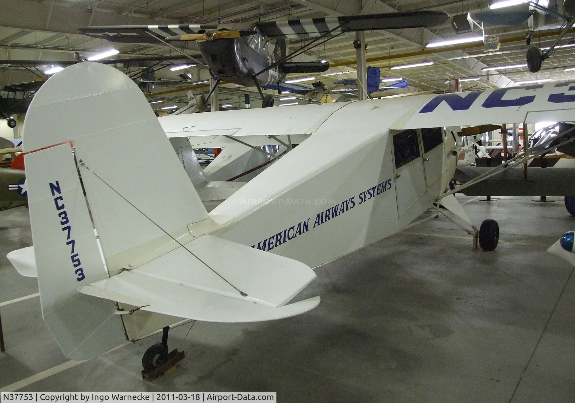 N37753, 1941 Rearwin 8135T Cloudster C/N 892, Rearwin 8135 T Cloudster at the Mid-America Air Museum, Liberal KS