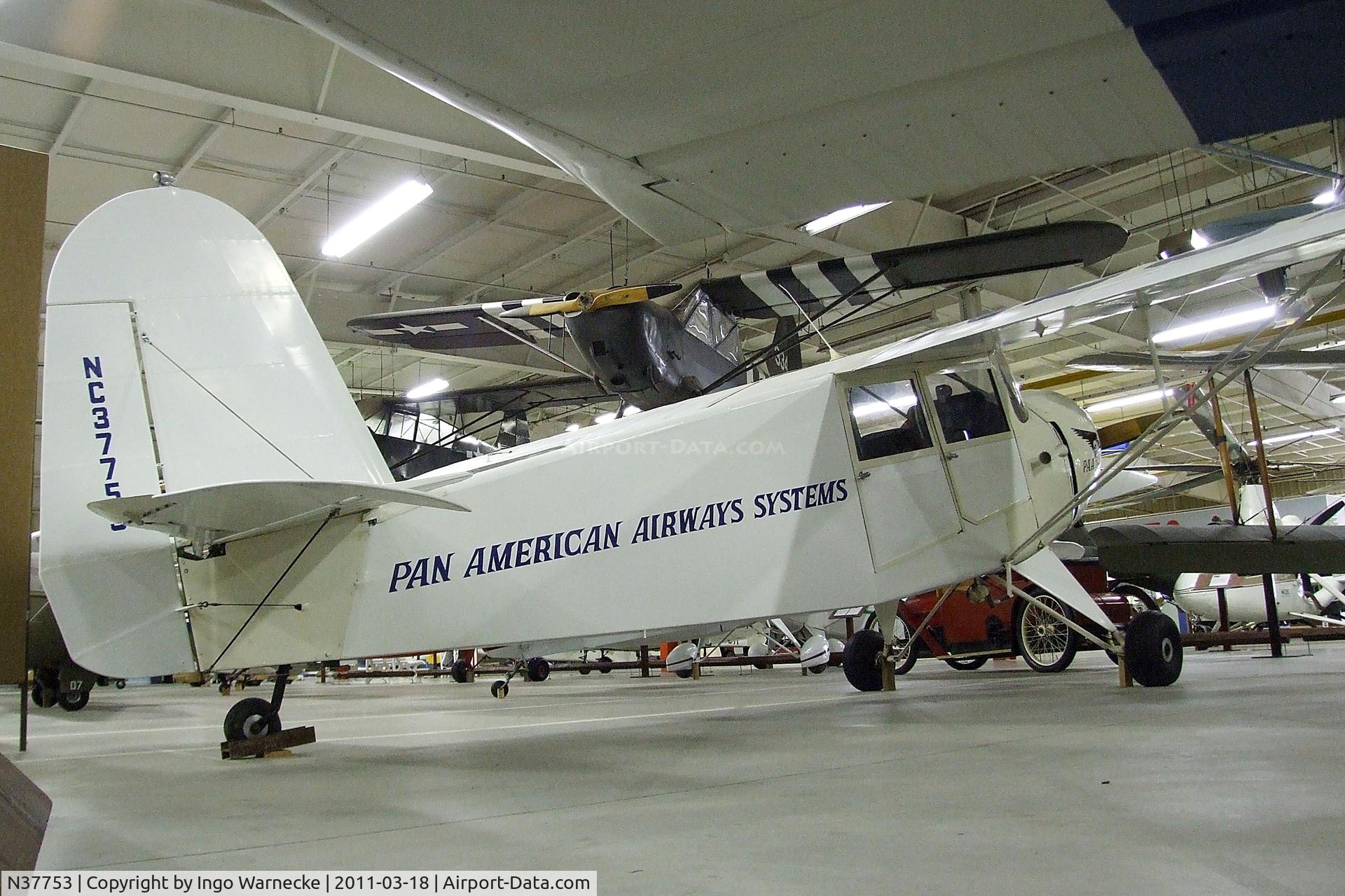 N37753, 1941 Rearwin 8135T Cloudster C/N 892, Rearwin 8135 T Cloudster at the Mid-America Air Museum, Liberal KS