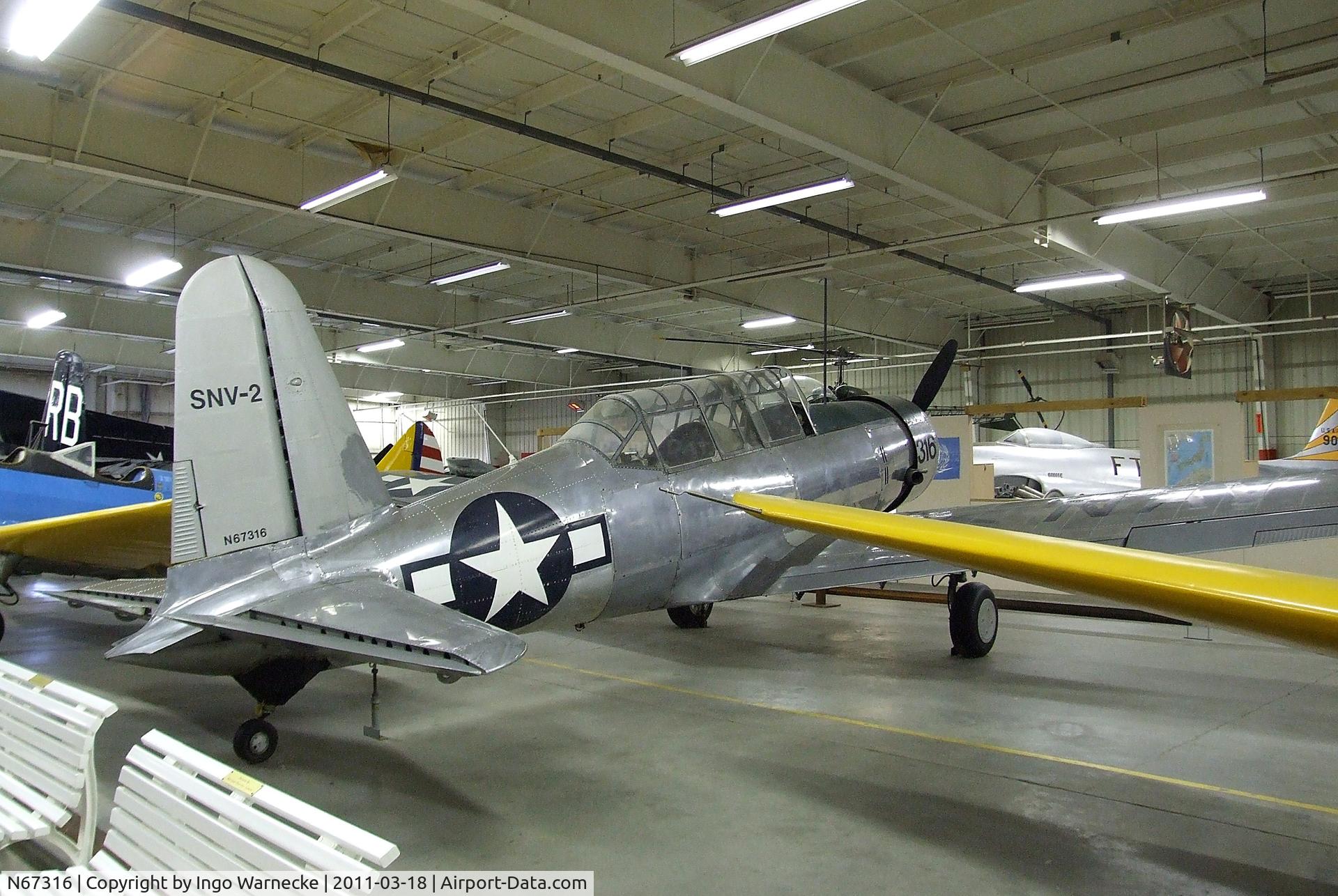 N67316, 1942 Consolidated Vultee BT-13A C/N 7652, Vultee BT-13A Valiant at the Mid-America Air Museum, Liberal KS