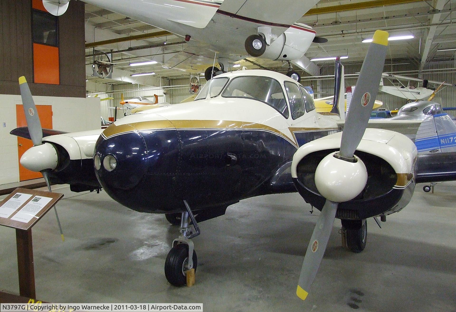 N3797G, 1948 Riley D-16 Twin Navion C/N TN-13 (NAV-4-1359), Temco D-16 Twin Navion at the Mid-America Air Museum, Liberal KS