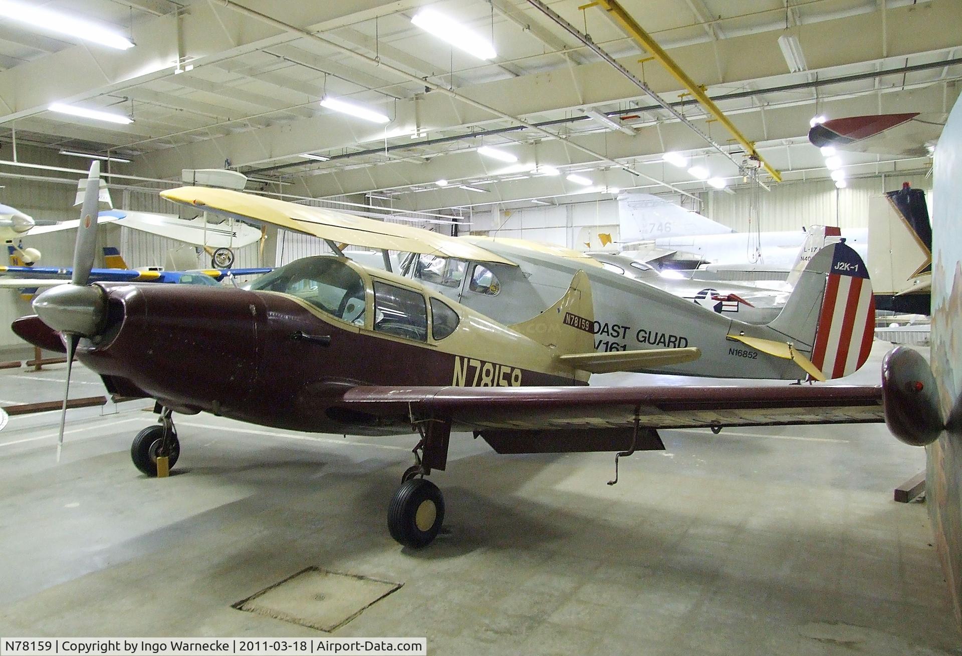 N78159, 1946 Universal Globe GC-1B Swift C/N 2159, Globe GC-1B Swift at the Mid-America Air Museum, Liberal KS