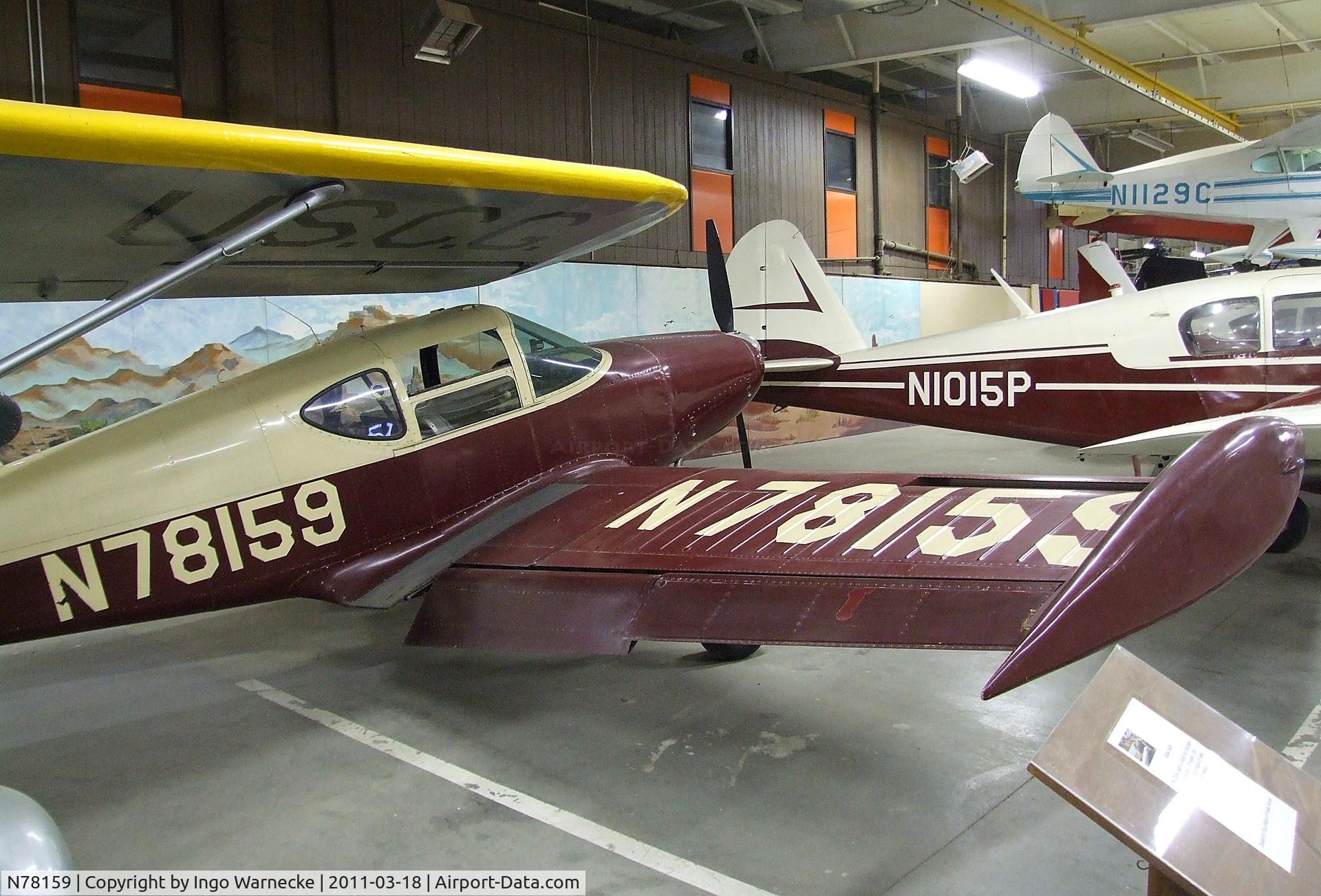 N78159, 1946 Universal Globe GC-1B Swift C/N 2159, Globe GC-1B Swift at the Mid-America Air Museum, Liberal KS