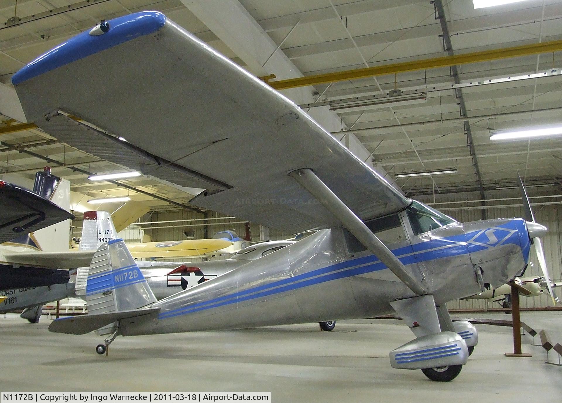N1172B, 1947 Luscombe 8A C/N 5799, Luscombe 8A at the Mid-America Air Museum, Liberal KS