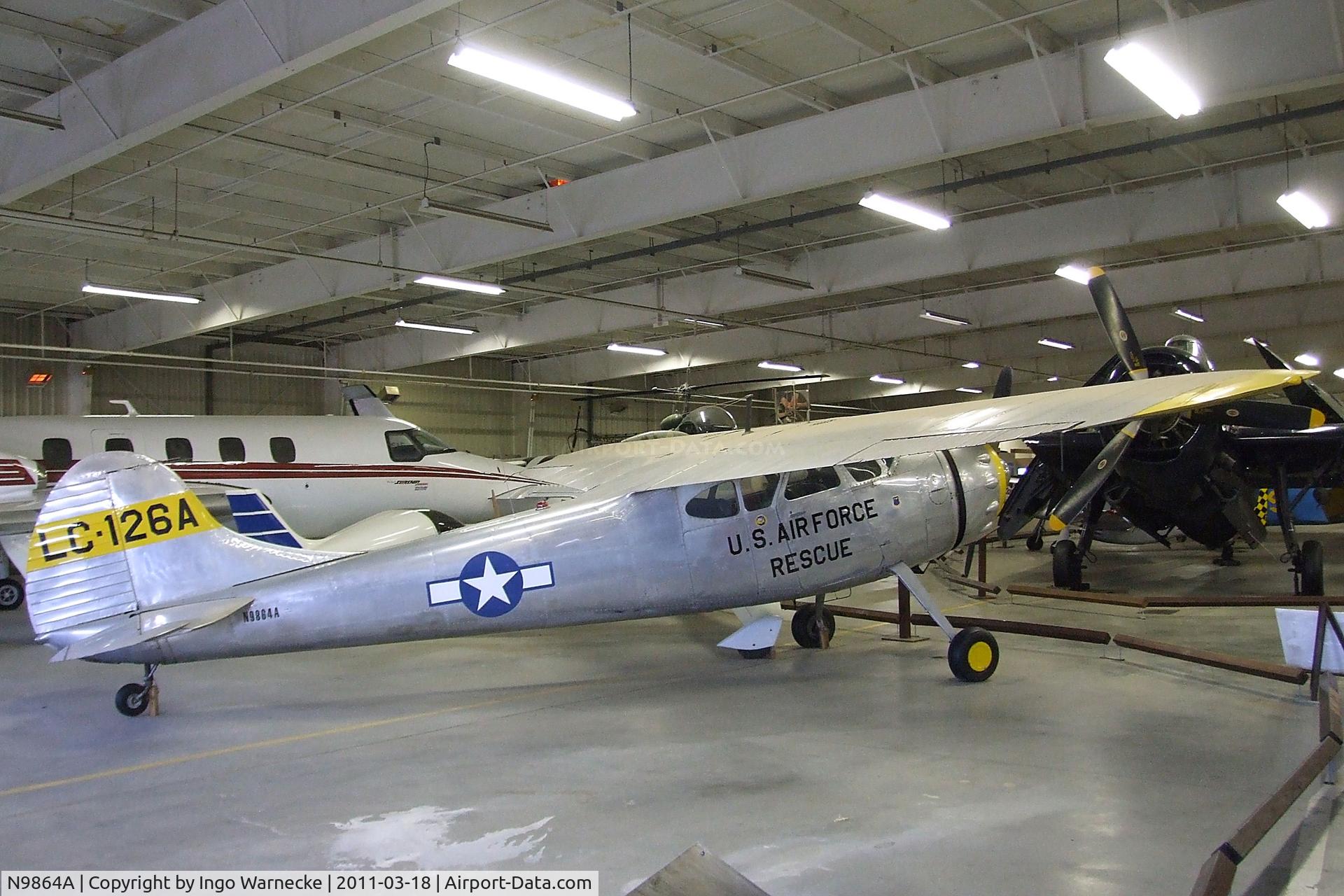 N9864A, 1950 Cessna 195A C/N 7566, Cessna 195A at the Mid-America Air Museum, Liberal KS
