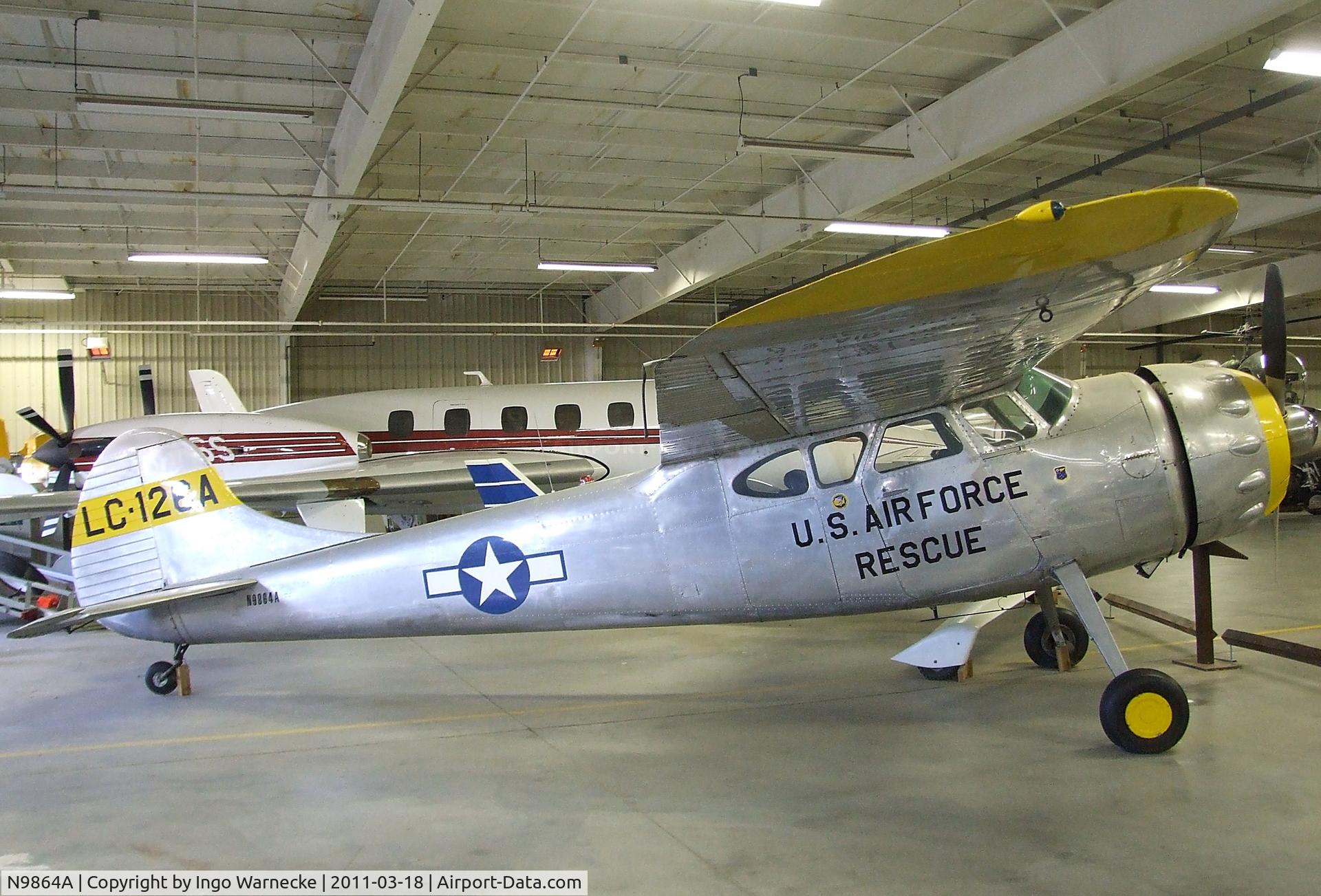 N9864A, 1950 Cessna 195A C/N 7566, Cessna 195A at the Mid-America Air Museum, Liberal KS
