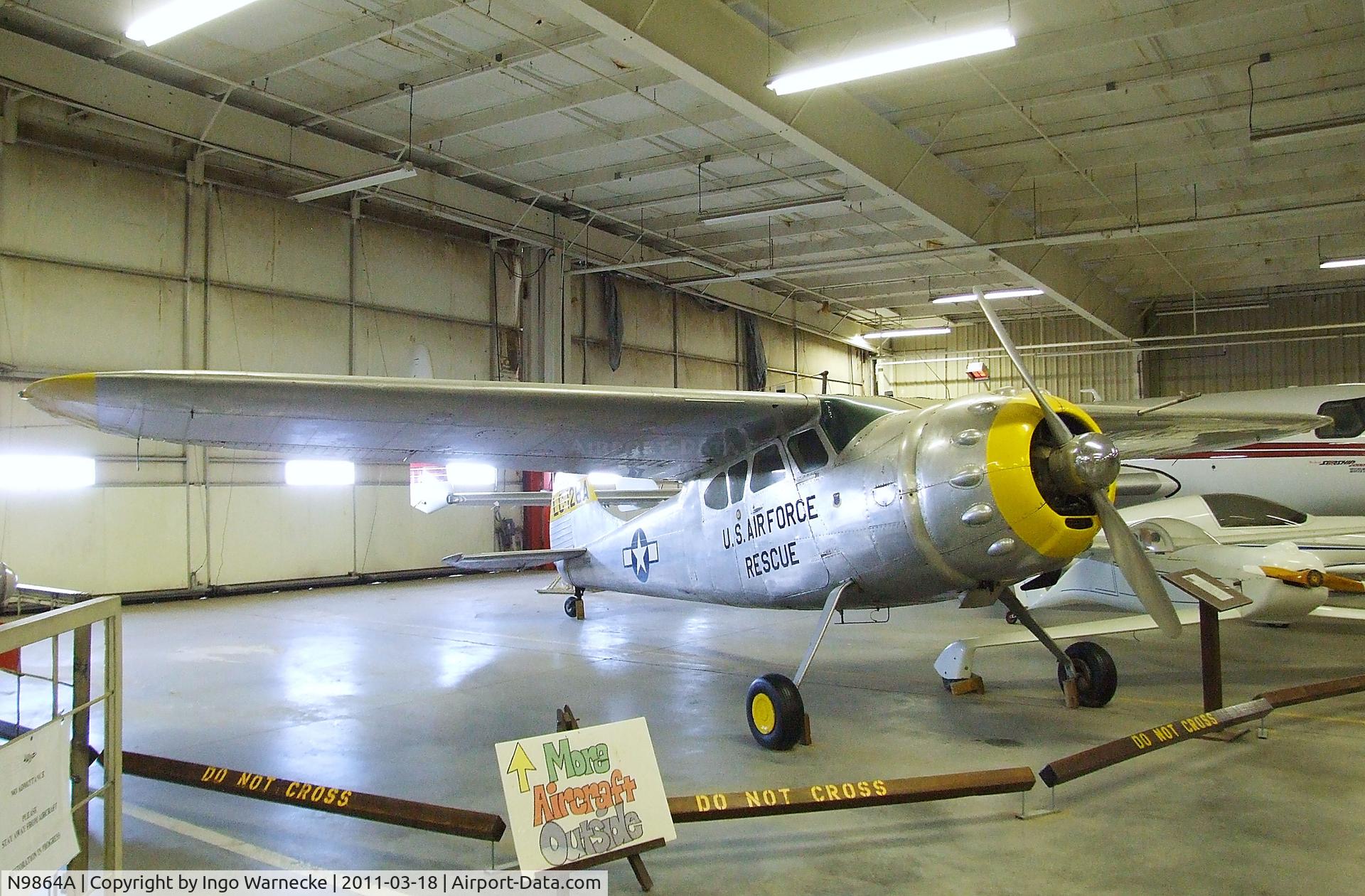 N9864A, 1950 Cessna 195A C/N 7566, Cessna 195A at the Mid-America Air Museum, Liberal KS