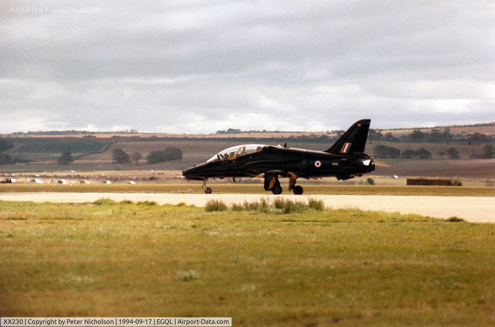 XX230, 1978 Hawker Siddeley Hawk T.1A C/N 066/312066, Hawk T.1A of 19(Reserve) Squadron at RAF Valley preparing for take-off at the 1994 RAF Leuchars Airshow.