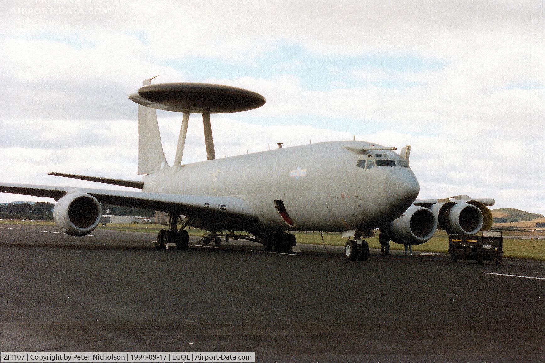 ZH107, 1991 Boeing E-3D Sentry AEW.1 C/N 24499, Another view of the 8 Squadron Sentry AEW.1 from RAF Waddington on display at the 1994 RAF Leuchars Airshow.