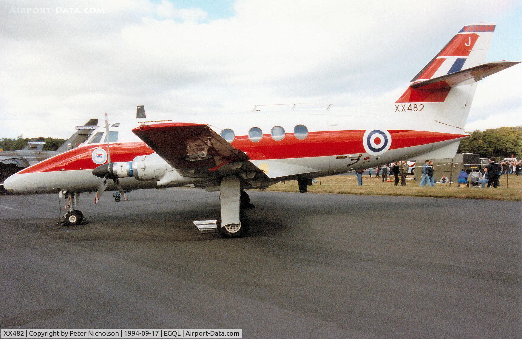 XX482, 1974 Scottish Aviation HP-137 Jetstream T.1 C/N 263, Jetstream T.1 of 6 Flying Training School at RAF Finningley on display at the 1994 RAF Leuchars Airshow.