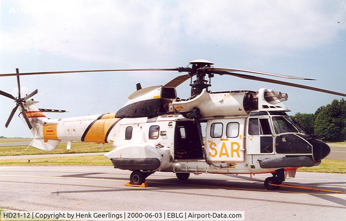 HD21-12, Aerospatiale AS-332B-1 Super Puma C/N 2354, Spanish AF SAR

Heli Meet at Bierset AFB