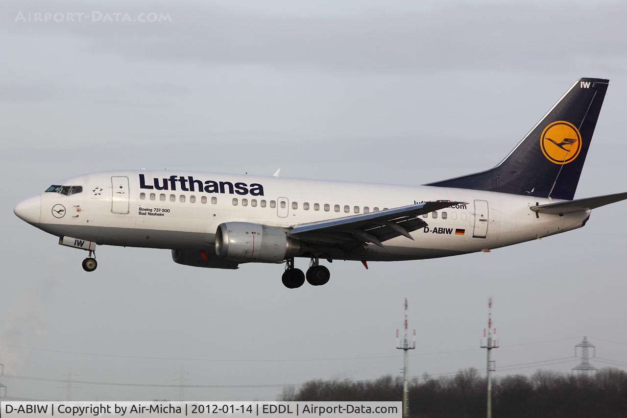 D-ABIW, 1991 Boeing 737-530 C/N 24945, Lufthansa, Boeing 737-530, CN: 24945/2063, Name: Bad Nauheim