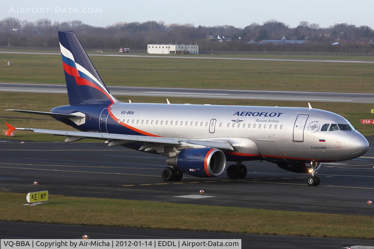 VQ-BBA, 2009 Airbus A319-112 C/N 3794, Aeroflot, Airbus A319-112, CN: 3794, Name: S.Cheliuskin