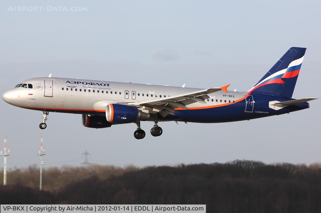 VP-BKX, 2008 Airbus A320-214 C/N 3410, Aeroflot, Airbus A320-214, CN: 3410, Name: G.Sedov