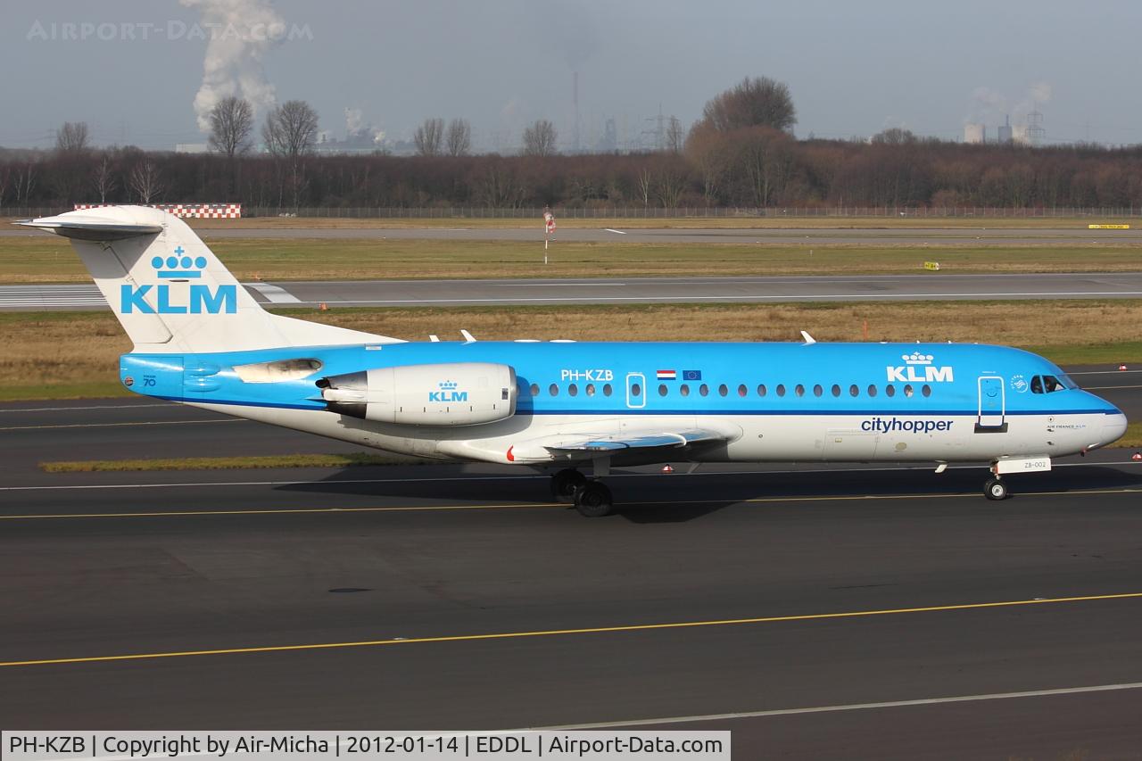 PH-KZB, 1996 Fokker 70 (F-28-070) C/N 11562, KLM Cityhopper, Fokker F70, CN: 11562