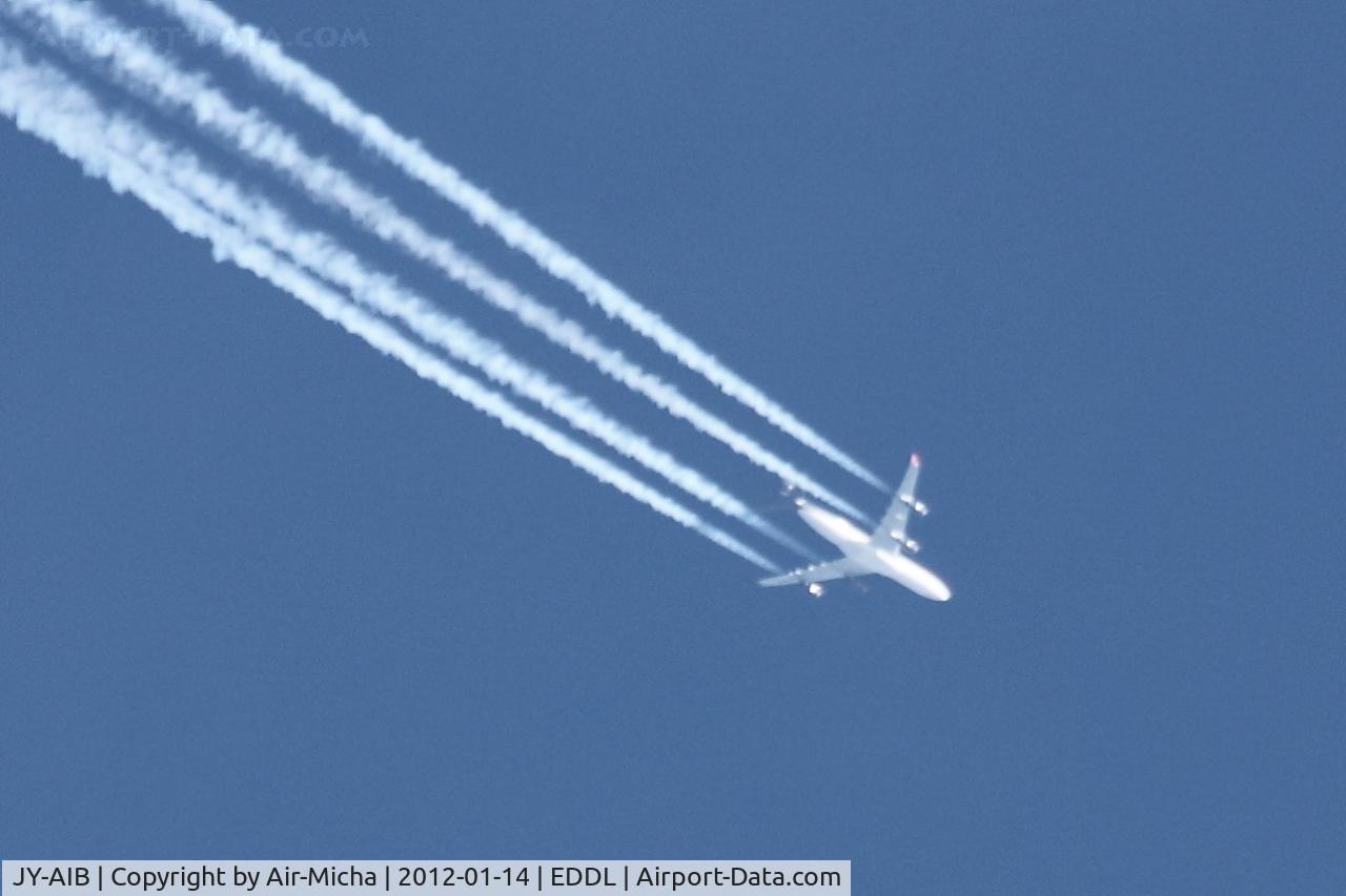 JY-AIB, 1994 Airbus A340-211 C/N 043, JY-AIB, Royal Jordanian, 39000 ft.