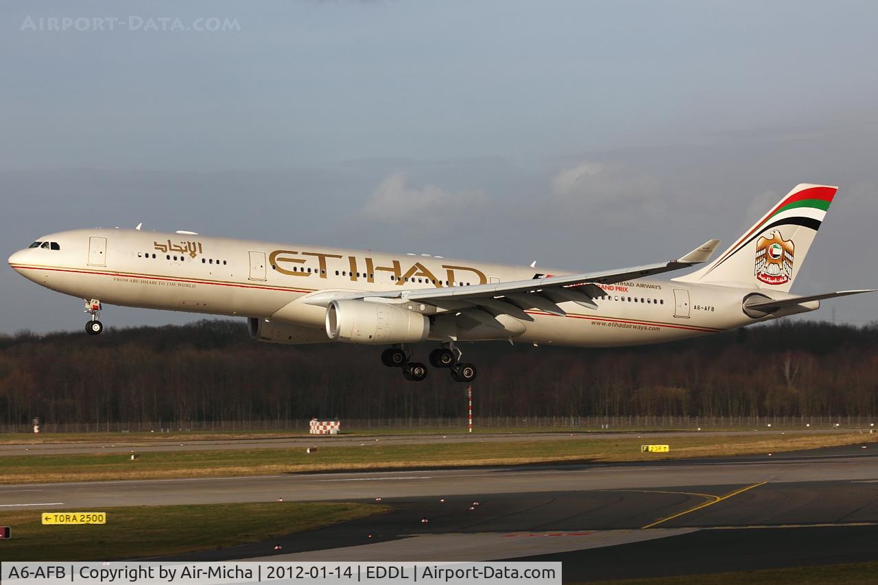 A6-AFB, 2009 Airbus A330-343X C/N 1081, Etihad Airways, Airbus A330-343X, CN: 1081