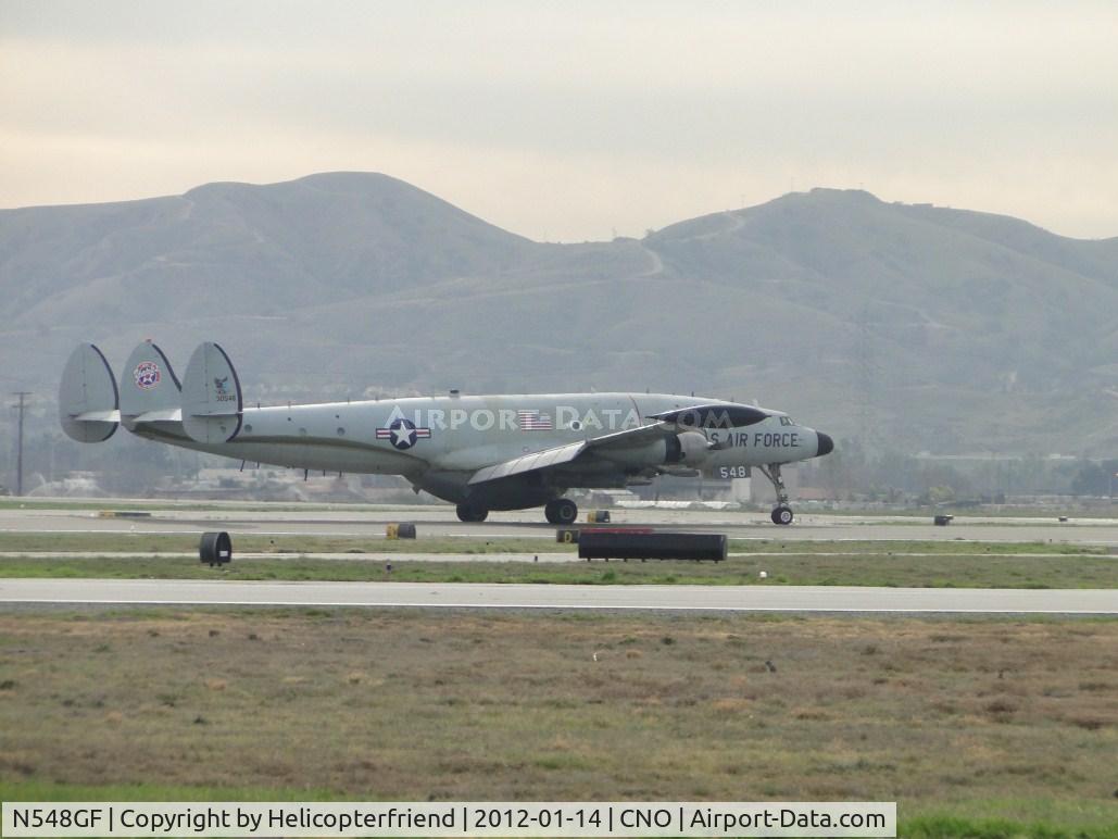 N548GF, 1955 Lockheed EC-121T Warning Star C/N 4363, Preparing to turn onto taxiway enroute to Yank's Air Museum