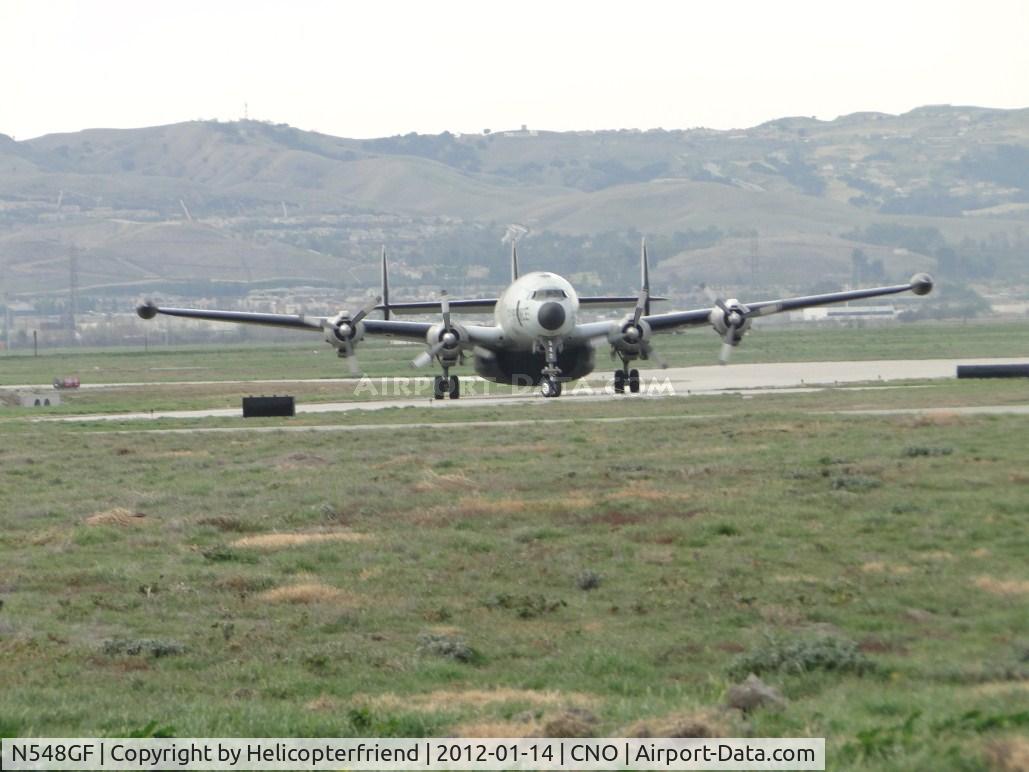 N548GF, 1955 Lockheed EC-121T Warning Star C/N 4363, Turning into the taxiway for Yank's