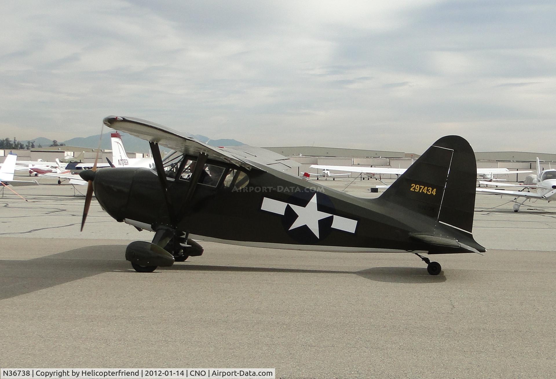 N36738, 1941 Stinson 10A C/N 8138, Taxiing to fuel station