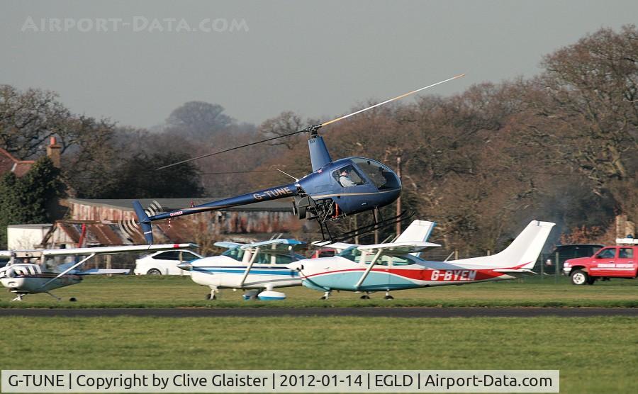 G-TUNE, 1988 Robinson R22 Beta C/N 0818, Ex: G-OJVJ > G-OJVI > N60661 > G-TUNE. Tune Aviation (2.7.2009)