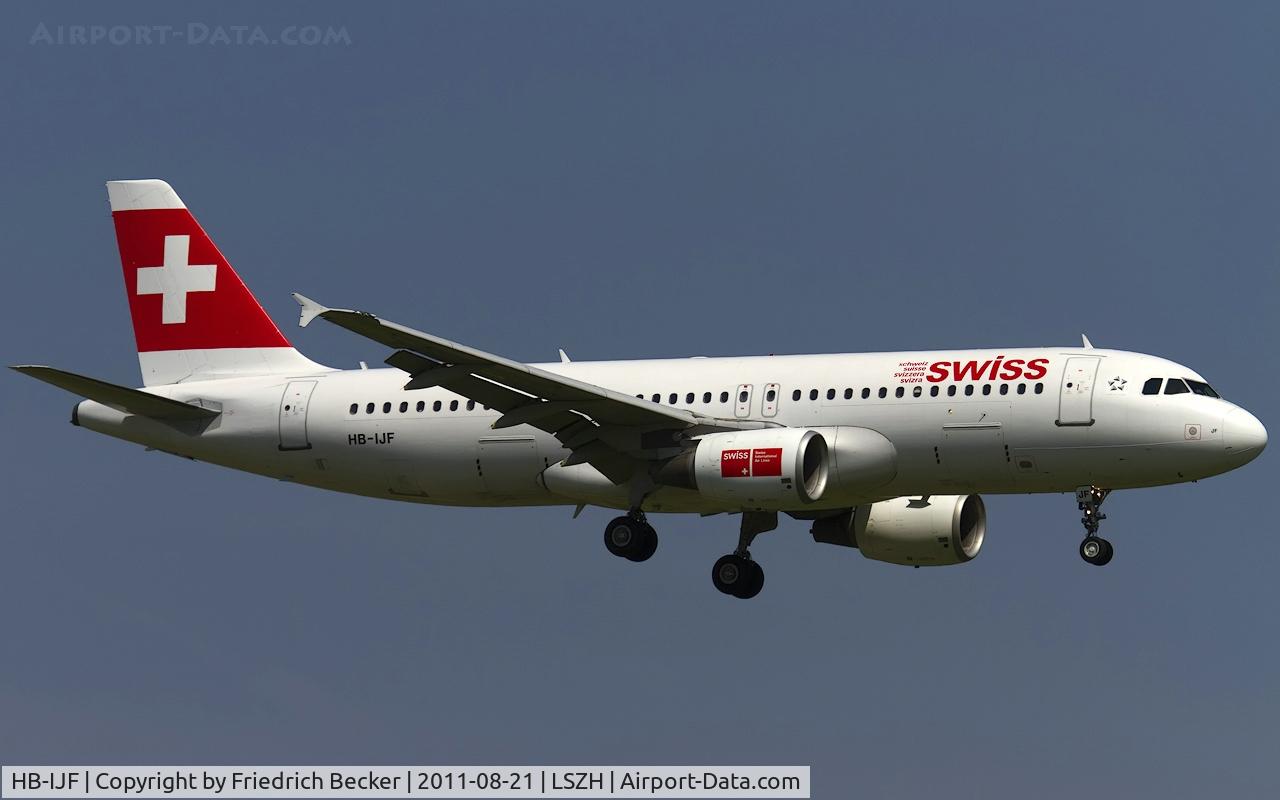 HB-IJF, 1995 Airbus A320-214 C/N 562, on final