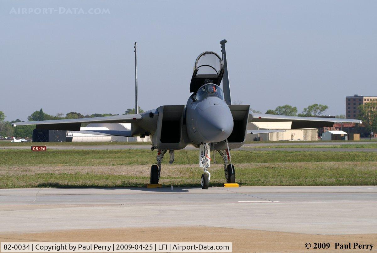 82-0034, 1982 McDonnell Douglas F-15C Eagle C/N 0850/C265, A respite on the ramp