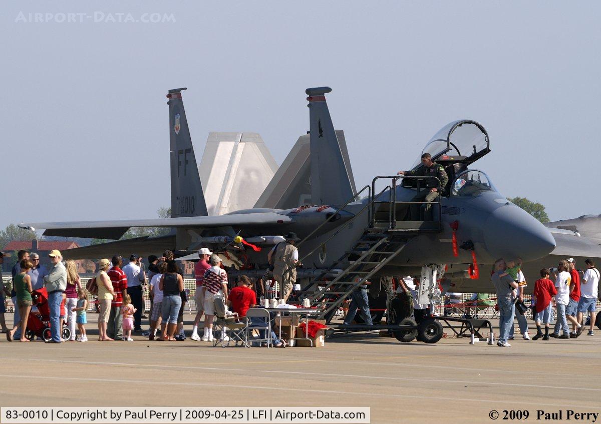 83-0010, 1983 McDonnell Douglas F-15C Eagle C/N 0856/C270, Getting plenty of attention