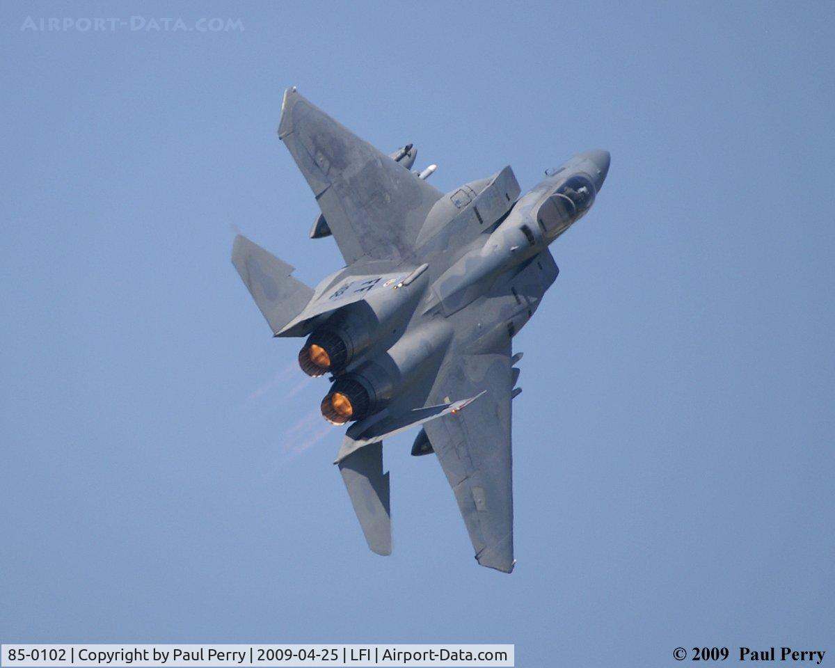 85-0102, 1985 McDonnell Douglas F-15C Eagle C/N 0955/C344, Hope springs eternal, on the wings of Eagles!