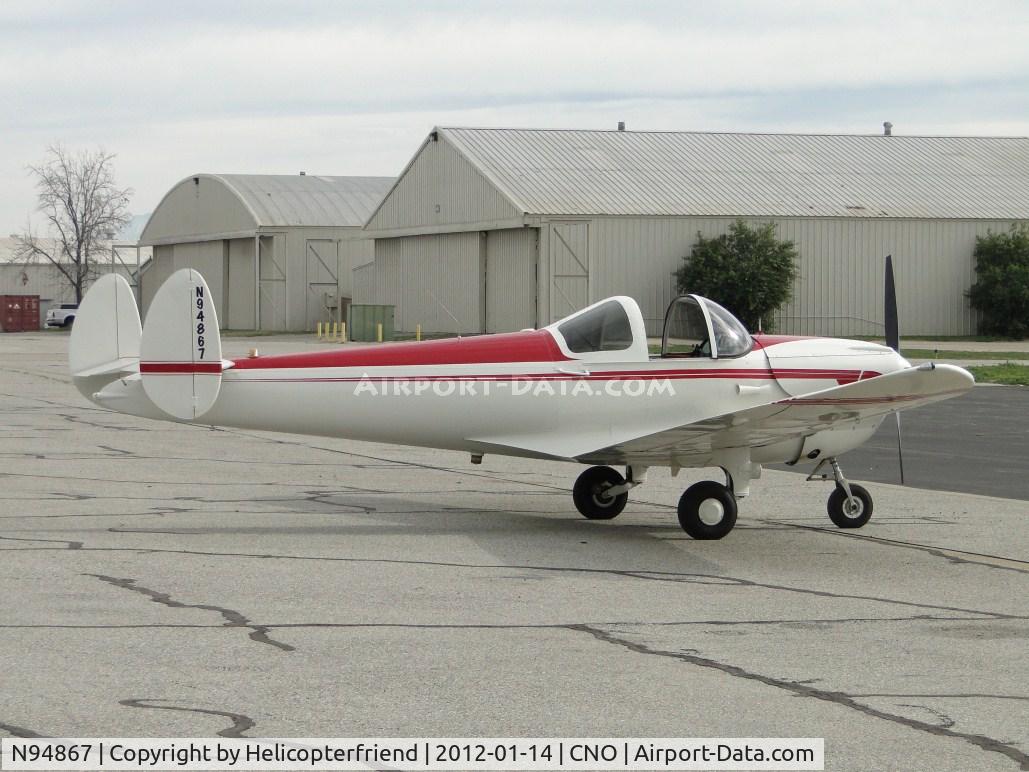 N94867, 1948 Erco 415E Ercoupe C/N 4991, Parked east of Yank's Air Museum