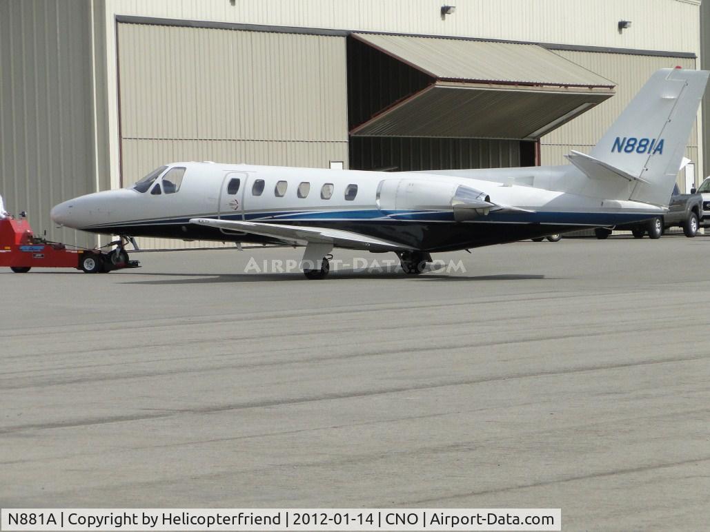 N881A, 1987 Cessna S550 Citation IIS C/N S550-0139, Being towed back to the hanger
